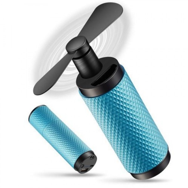         USB Dual-Purpose Portable Charger with Portable Power Supply and Mini-Fan
        