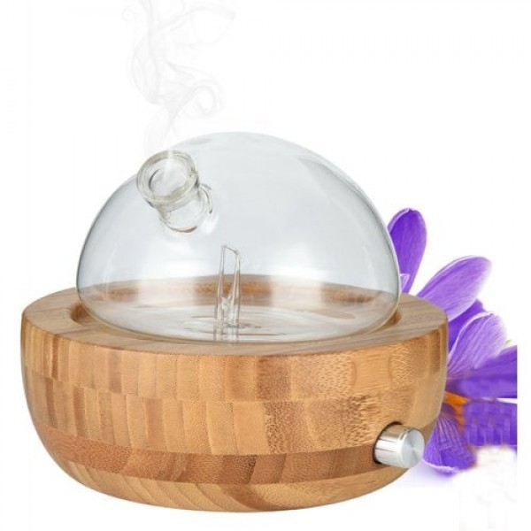         Bamboo Glass Essential Oil Nebulizer Aromatherapy Diffuser Humidifier
        