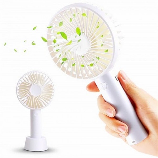         Small Handheld Battery Operated Face Fan Rechargeable Portable Travel
        