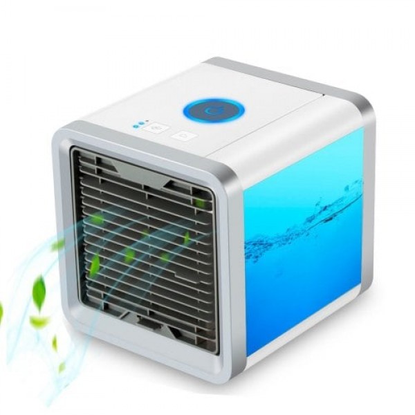         Mini USB Portable Air Conditioner Light Desktop Air Cooling Fan
        