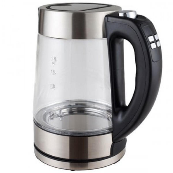         LED Colorful Light Glass Digital Electric Kettle
        