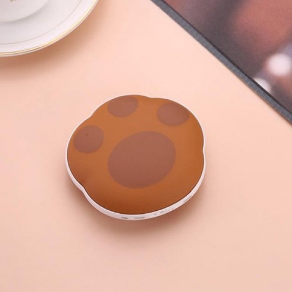         Mini Bear Palm Electric Hand Warmer Double-sided Heating USB Charging
        