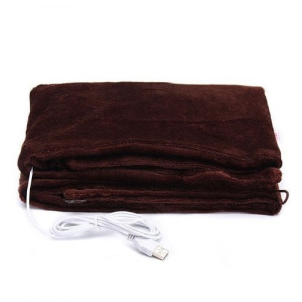         USB Soft Heated Shawl Winter Electric Warming Neck Shoulder Heating Blanket Pad
        