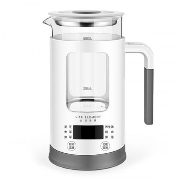         LIFE ELEMENT i13 0.6L Mini Multi-function Glass Boiled Tea Pot Electric Kettle
        