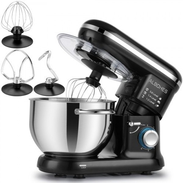         ALBOHES SM - 1301Z Professional Kitchen Machine / Powerful Stand Mixer
        